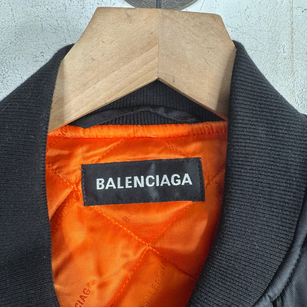 Balenciaga Black Steroid Bomber Jacket