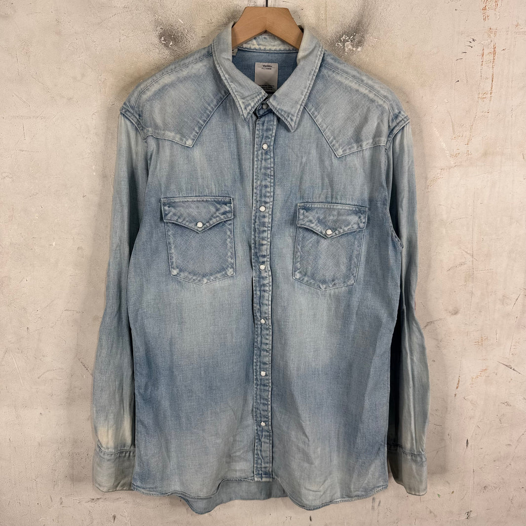 Visvim Denim Elbow Patch L/S Shirt