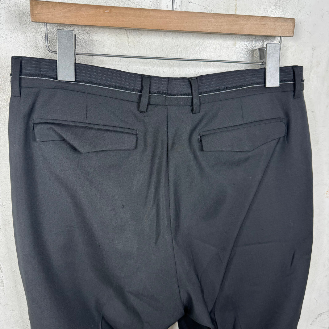 Dior Striped Waist Black Trousers