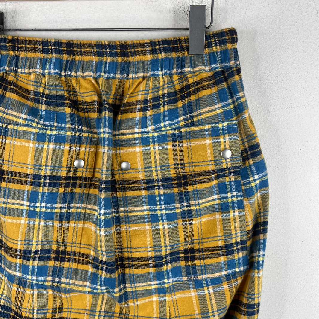 Rick Owens Acid Plaid Drop Crotch Pants