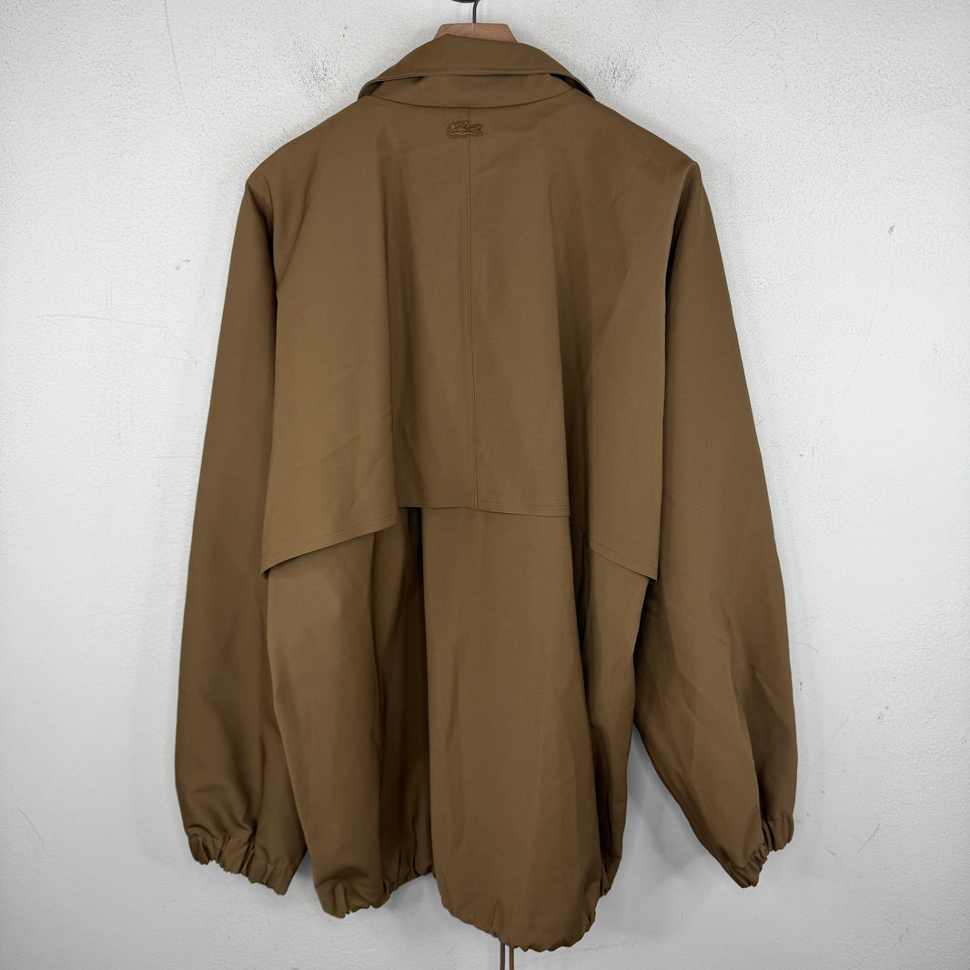 Lacoste Brown Runway Windbreaker Jacket