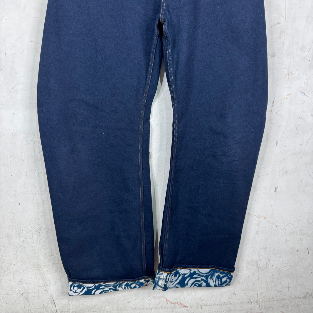 Burberry Dark Wash Knee Twist Jeans