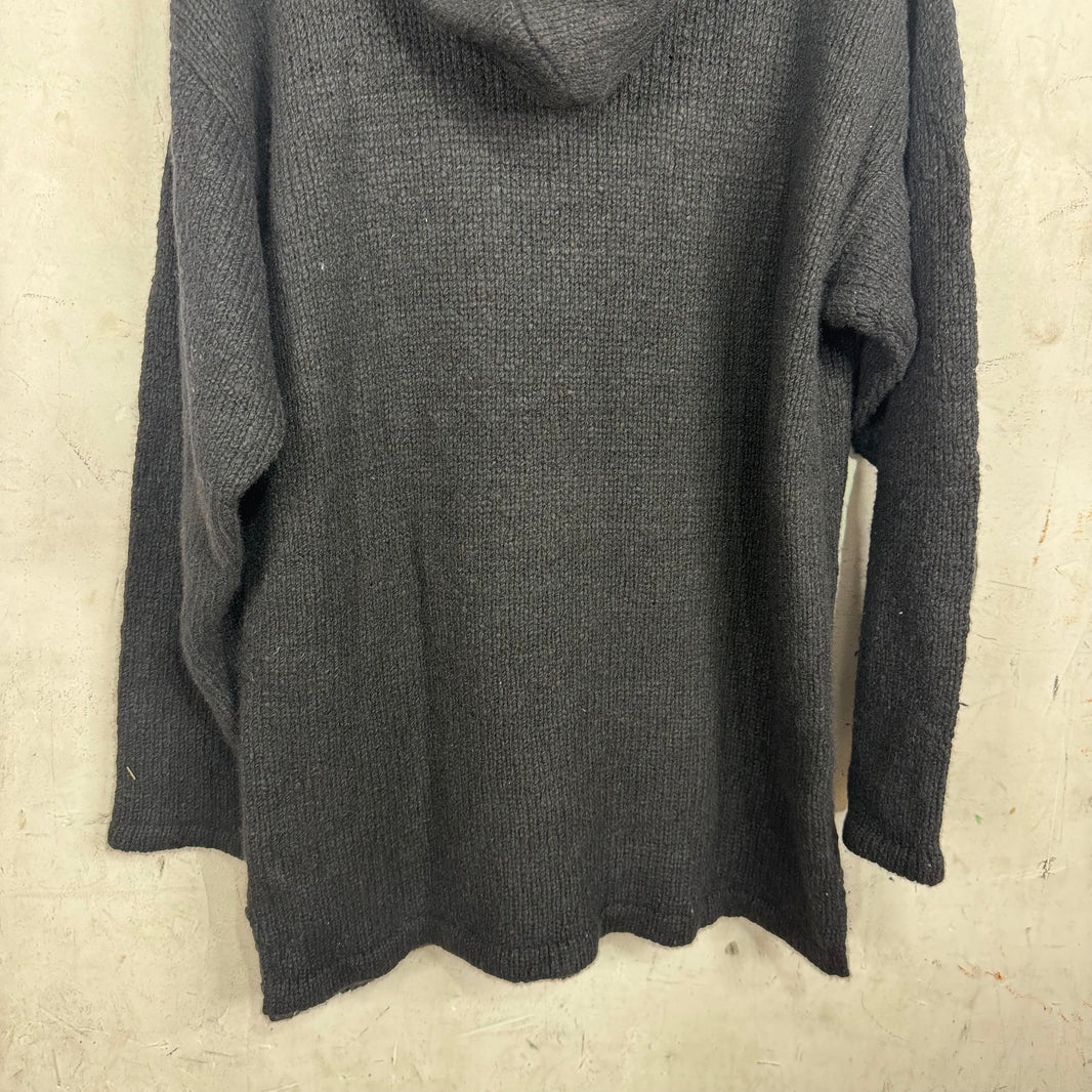Elder Statesman Black Cashmere Baja Hoodie
