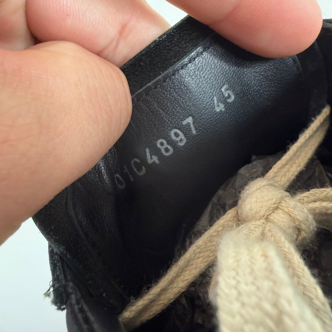 Rick Owens Leather Vintage Sneakers