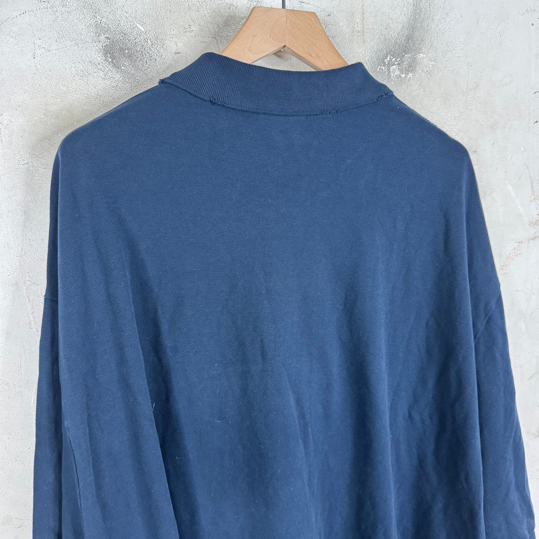 Balenciaga Distressed Oversized Polo