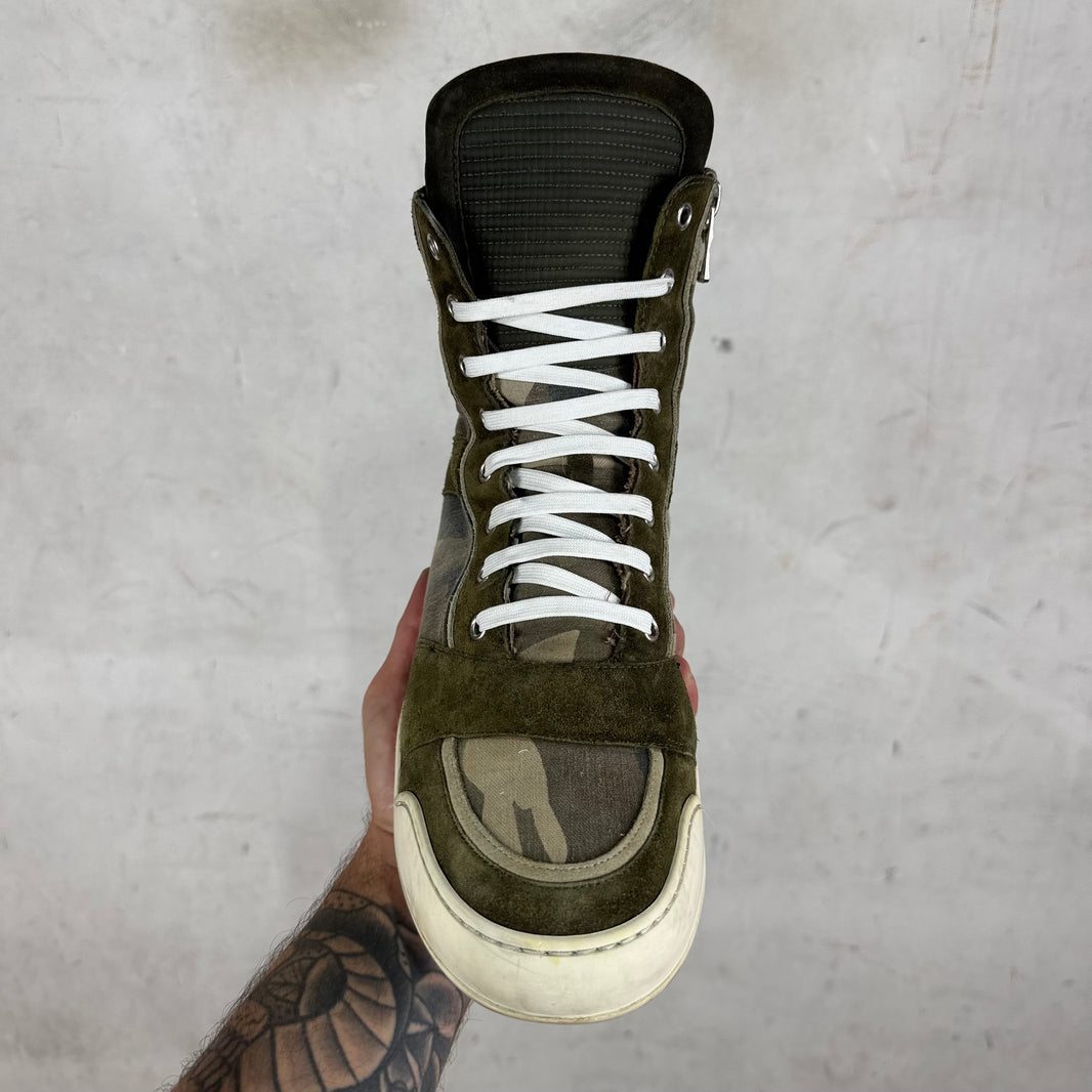 Balmain Camo High Top Sneakers
