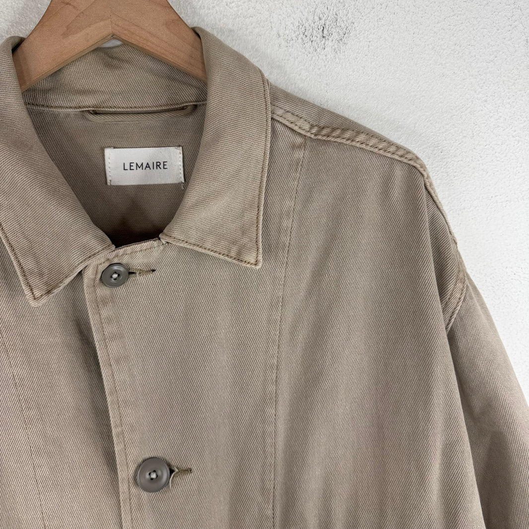 Lemaire Beige Button Up Chore Jacket