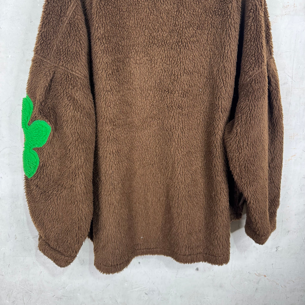 Cactus Plant Flea Market Brown Fuzzy Overshirt