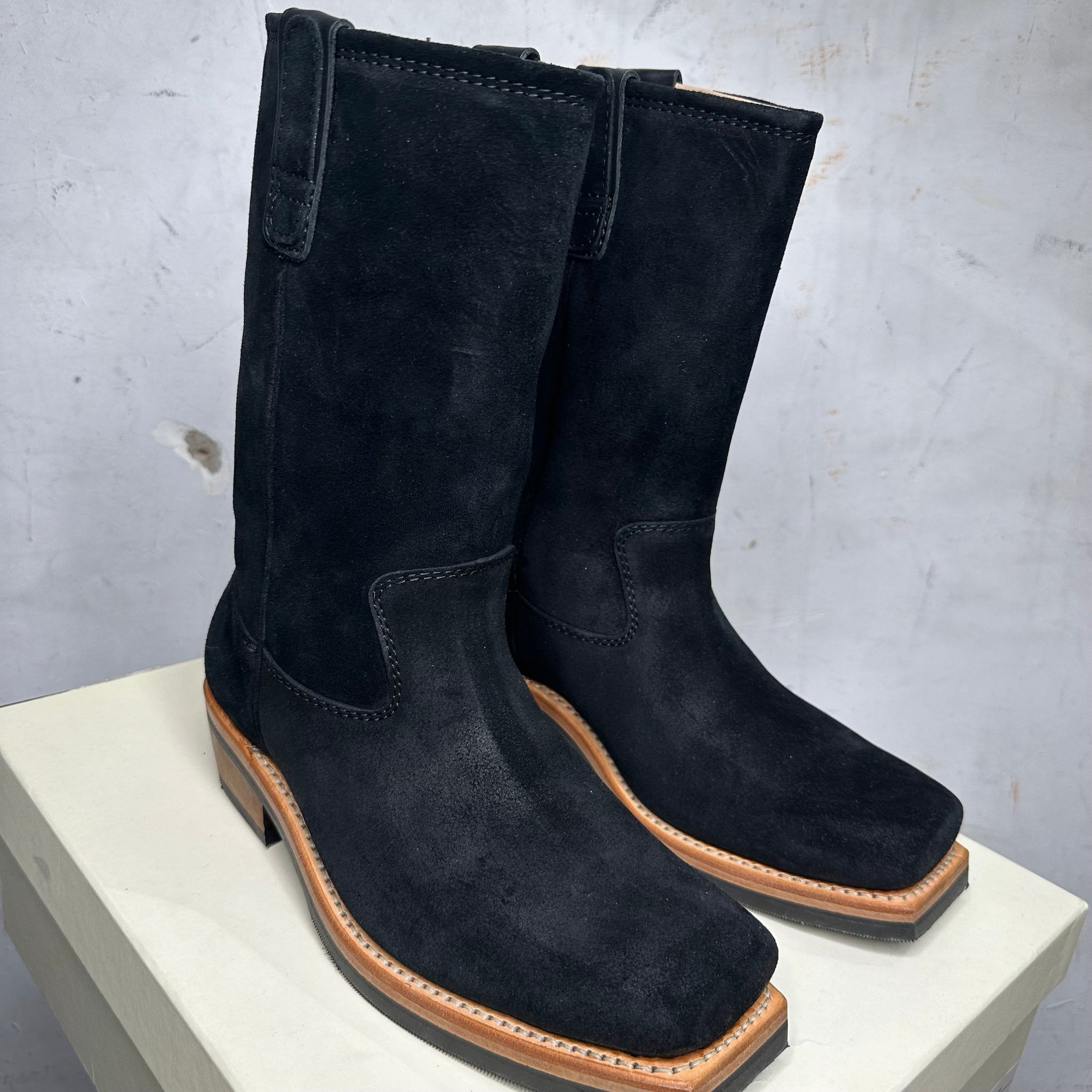 Our Legacy Flat Toe Suede Boot