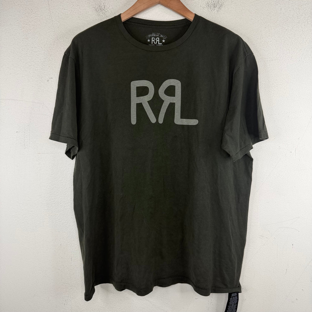 RRL Olive Logo T-Shirt