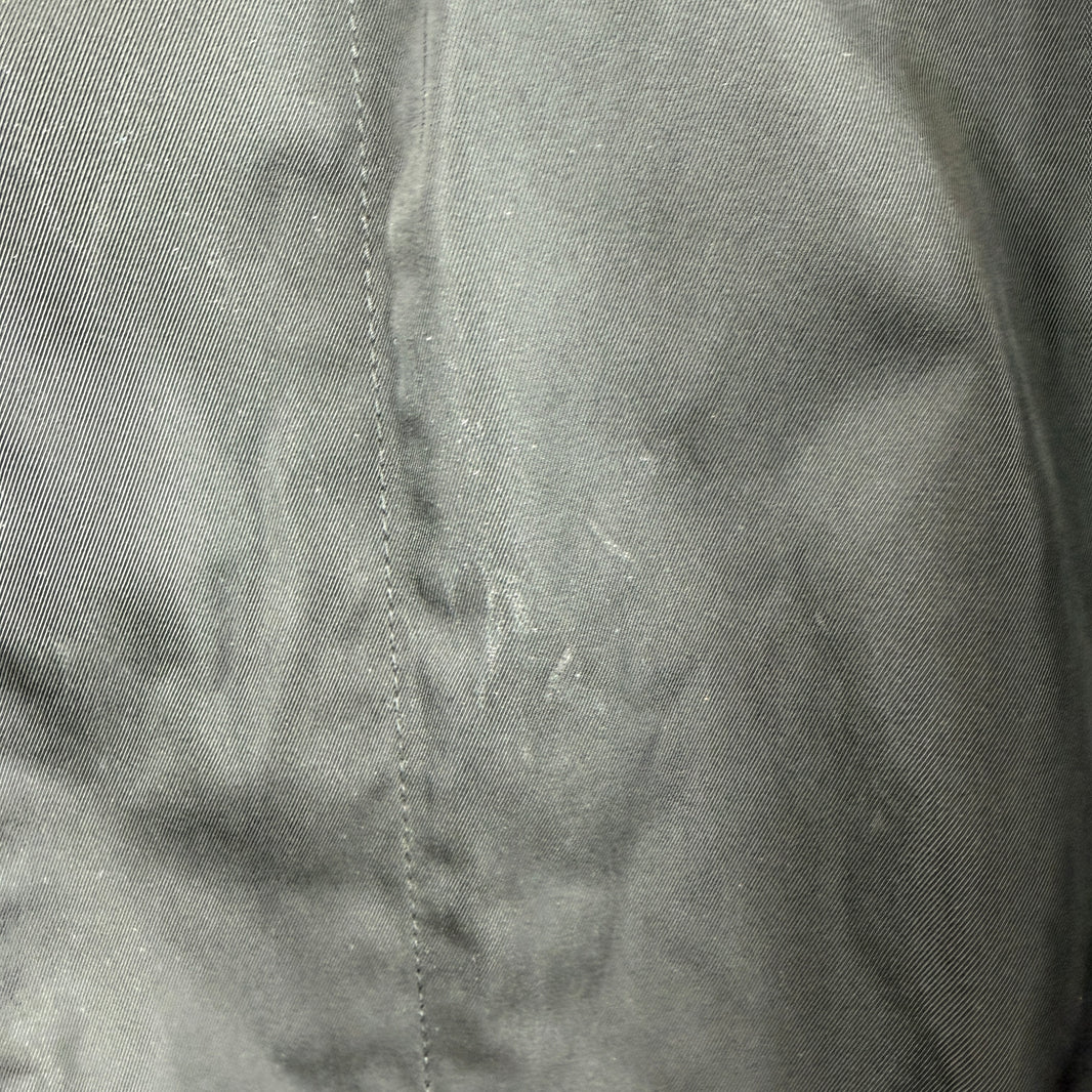 Raf Simons Black Nylon Collar Strap Trench Coat