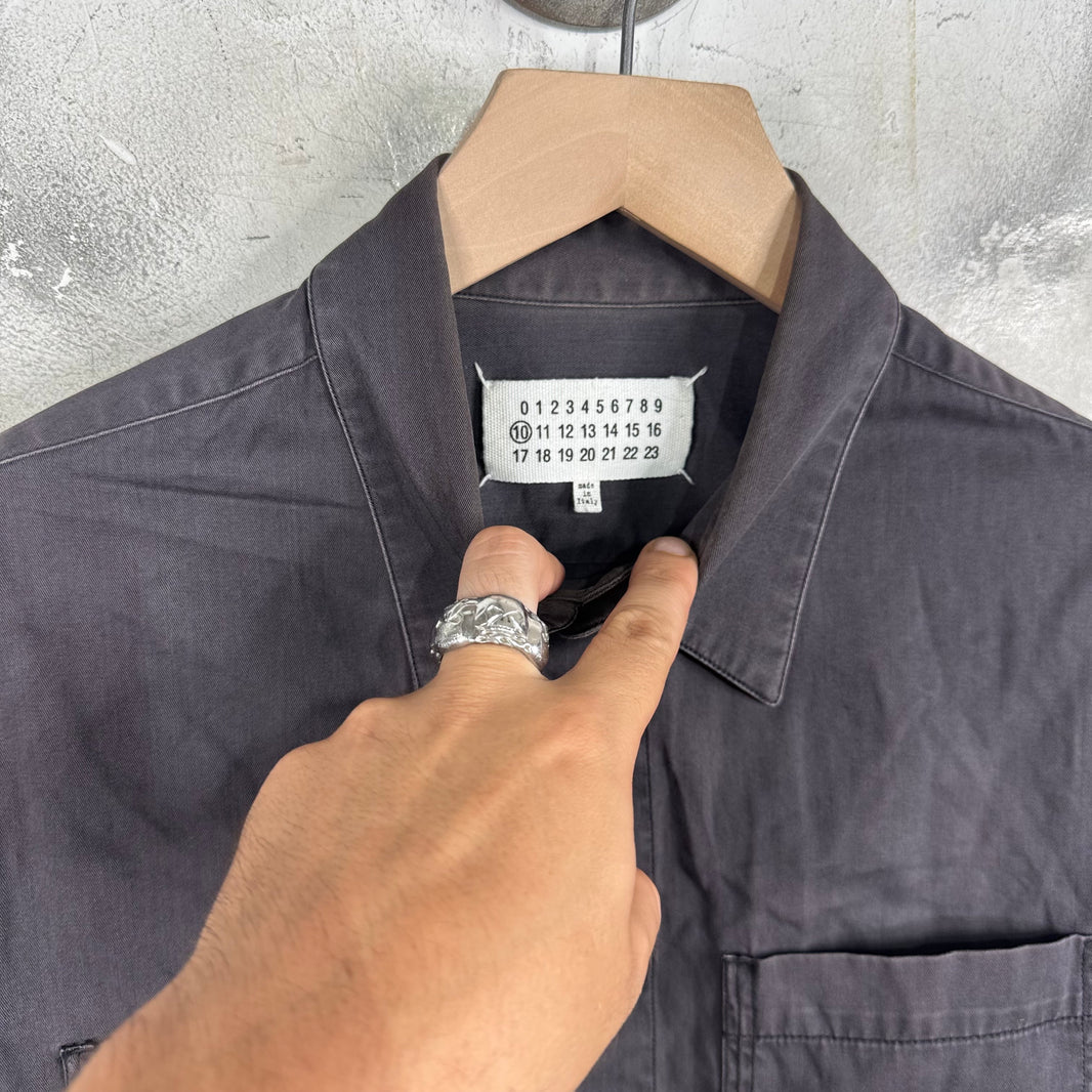Margiela Faded Chore Snapped Button Shirt