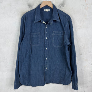 RRL Pinstriped Double Pocket LS Shirt