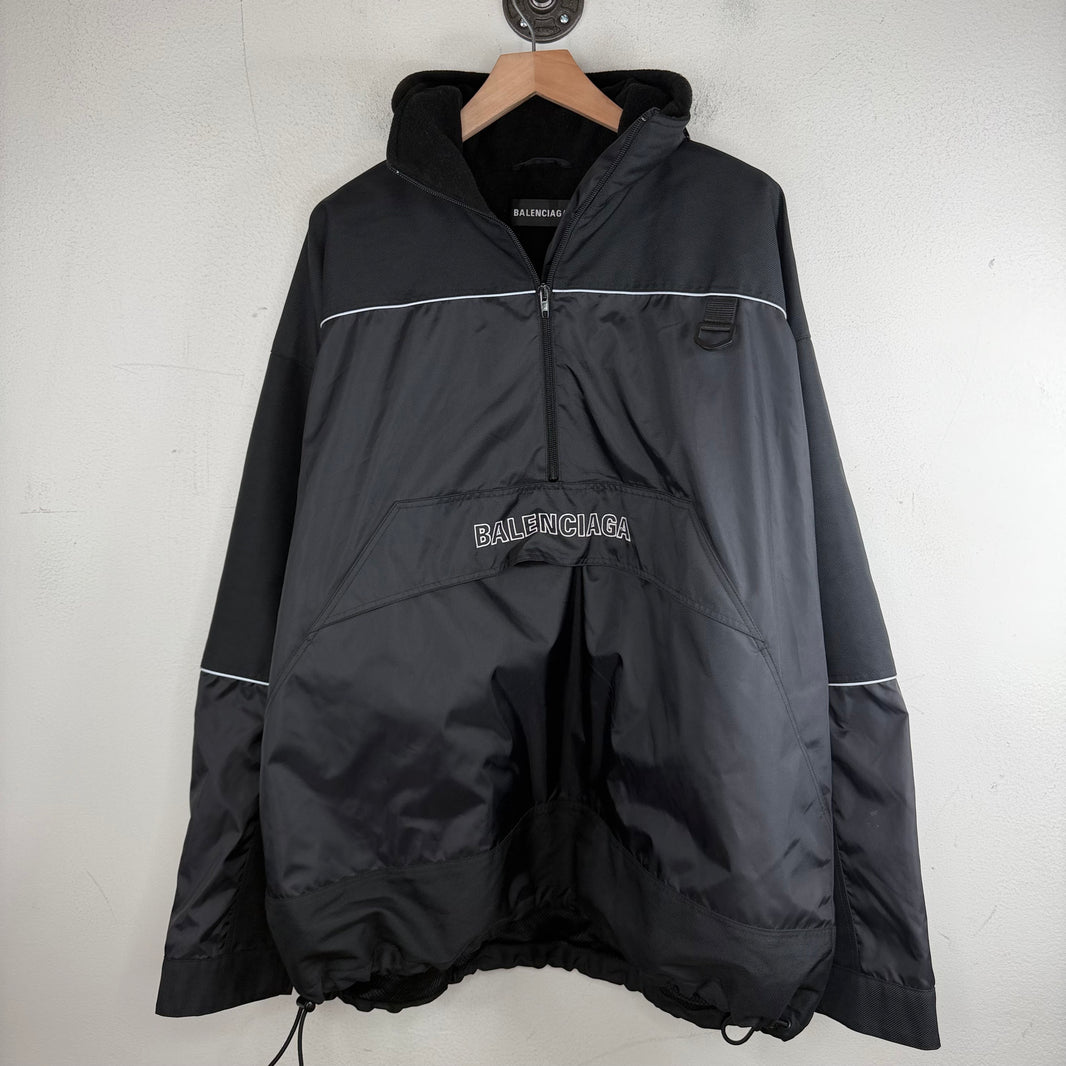 Balenciaga Nylon Spellout Anorak Jacket