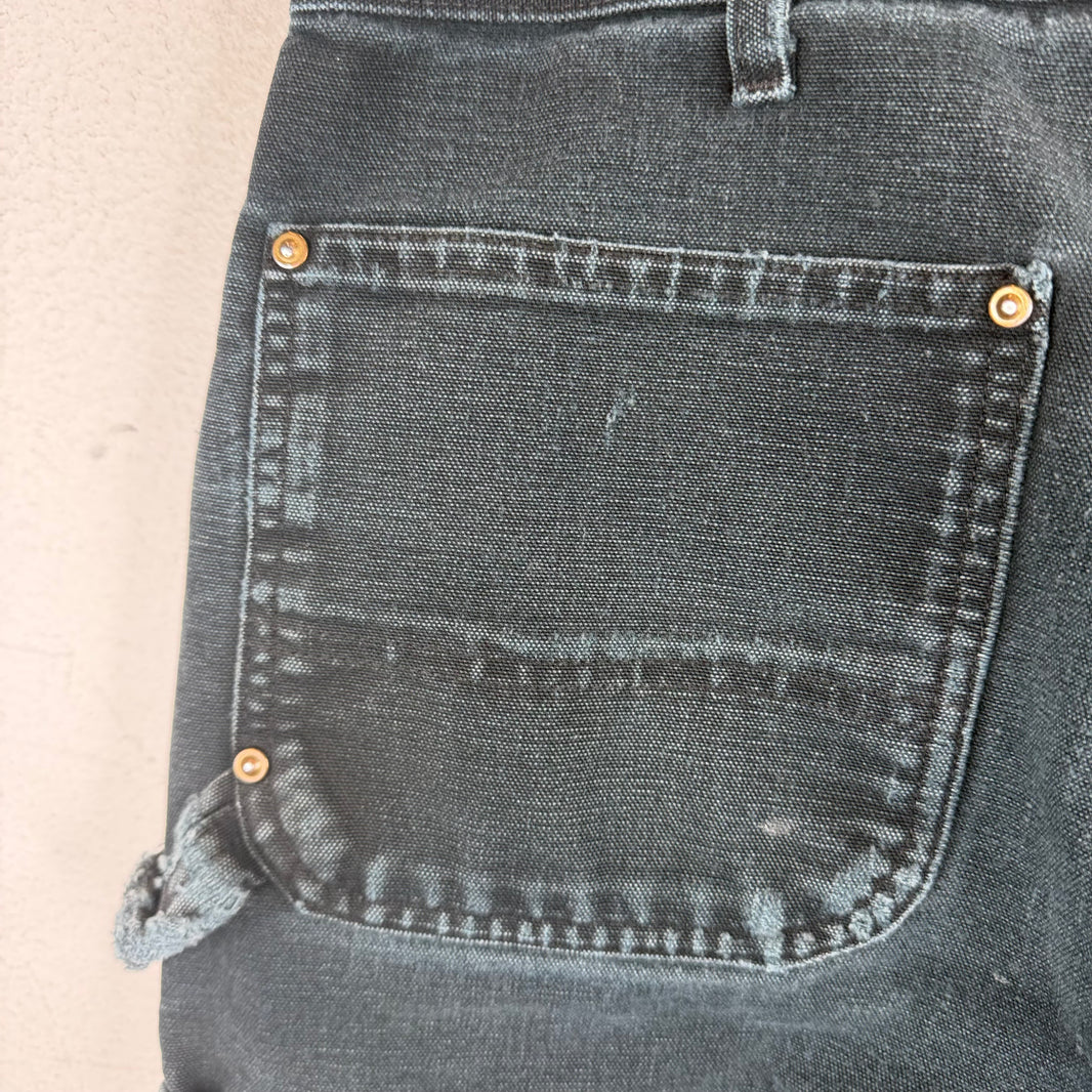 Vintage Smoked Carhartt Black Double Knee Jeans