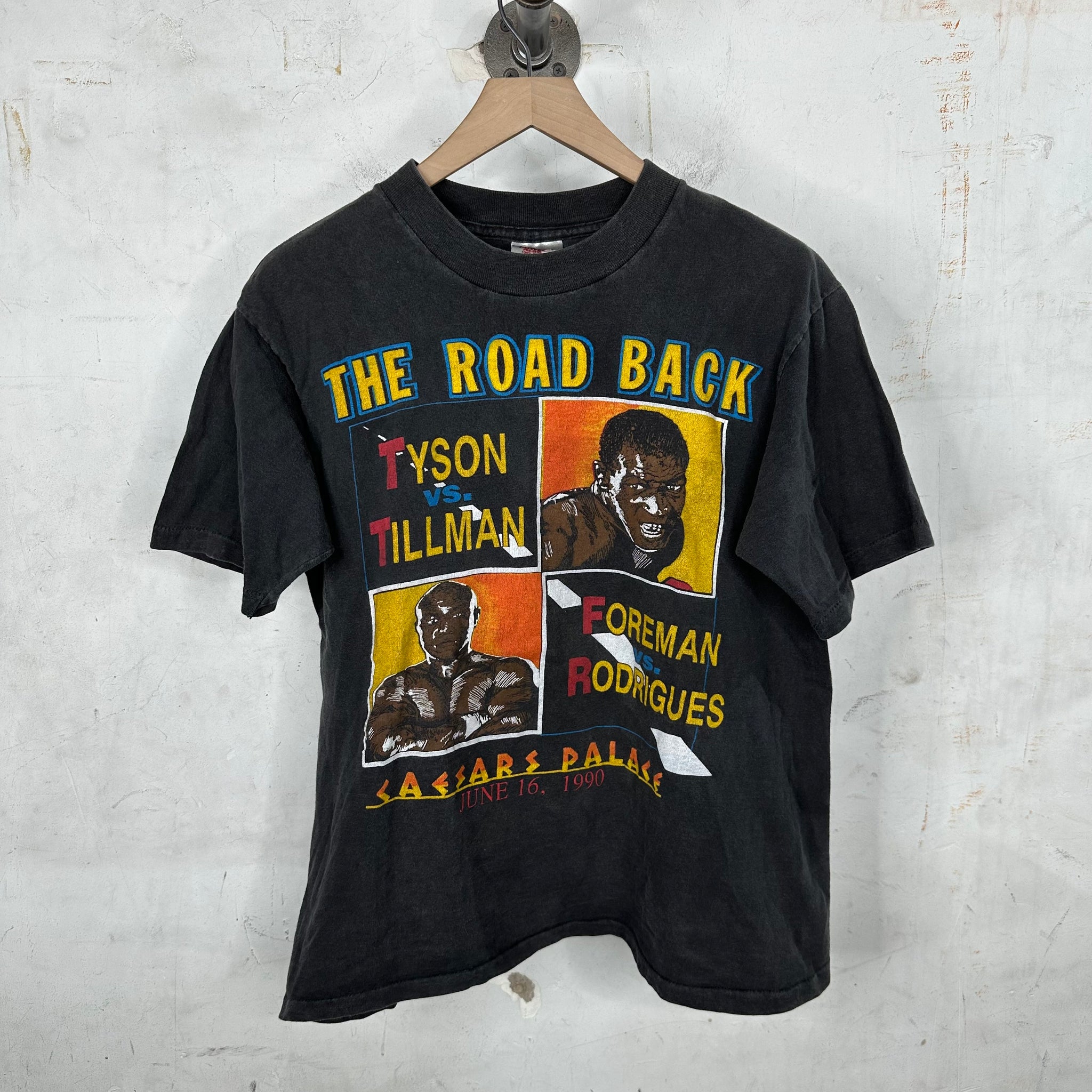 Vintage Tyson Vs Tillman Caesars Palace T-Shirt