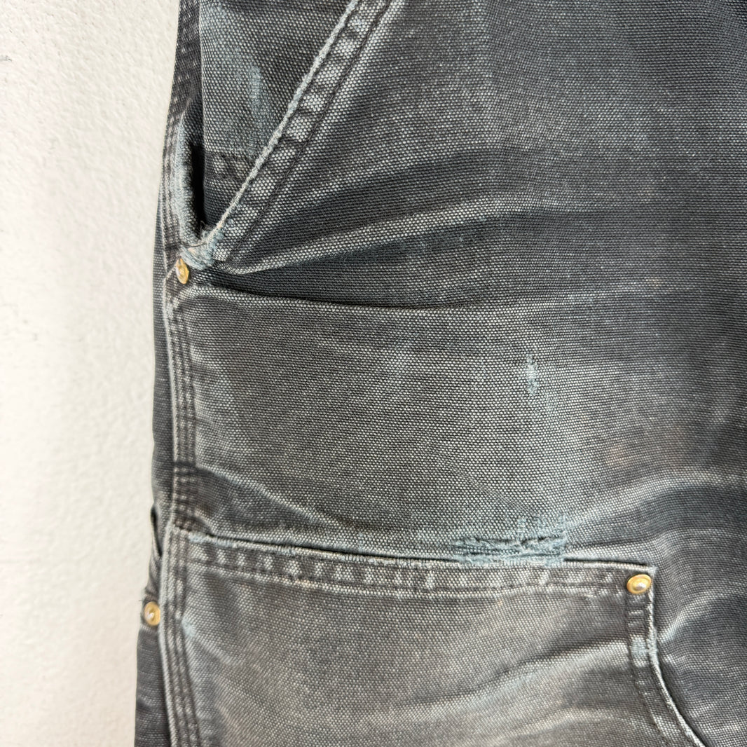 Vintage Smoked Carhartt Black Double Knee Pants