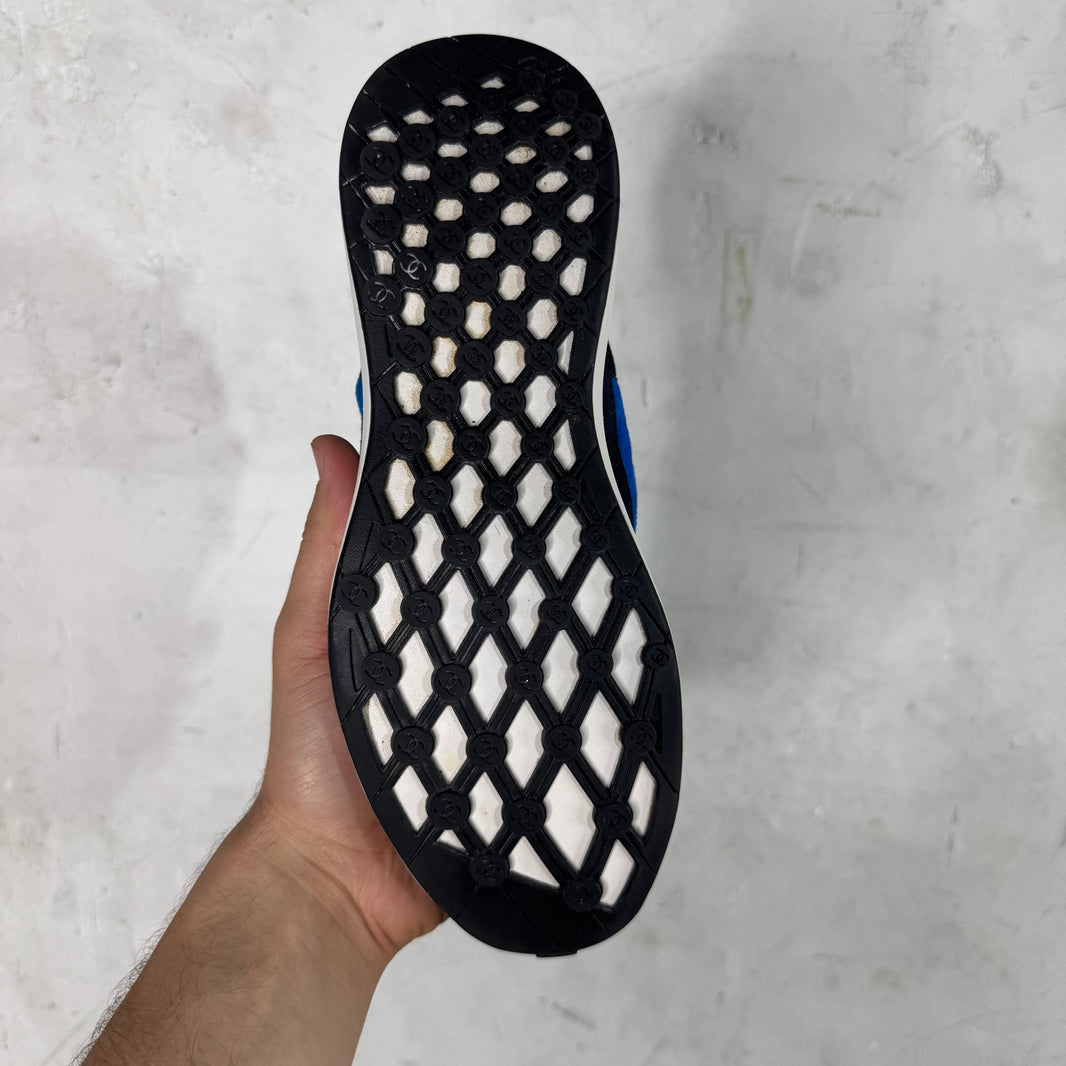 Chanel Blue Suede Runner Trainers