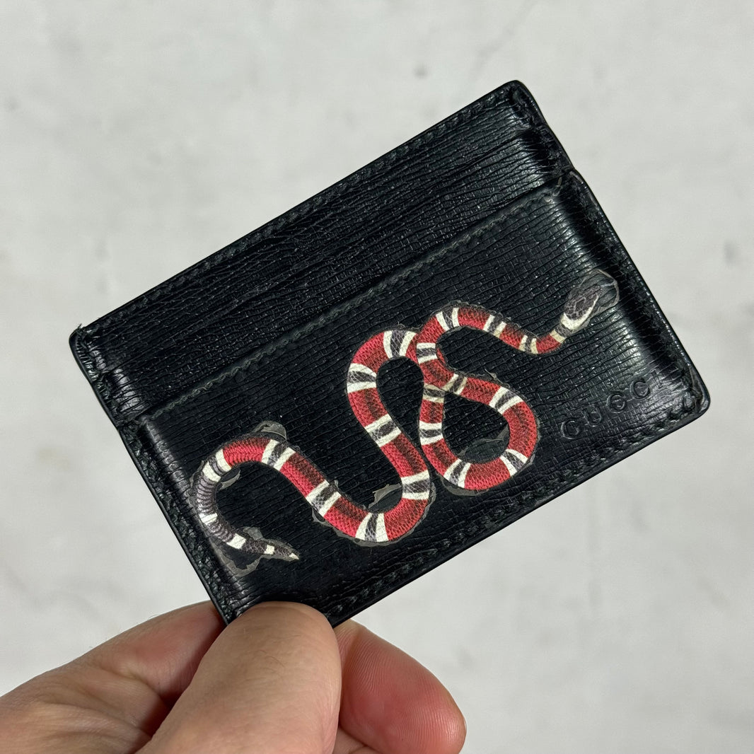 Gucci Snake Cardholder Wallet