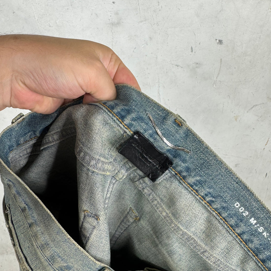 Saint Laurent 2015 Ripped Knee Dust Wash D02 Jeans
