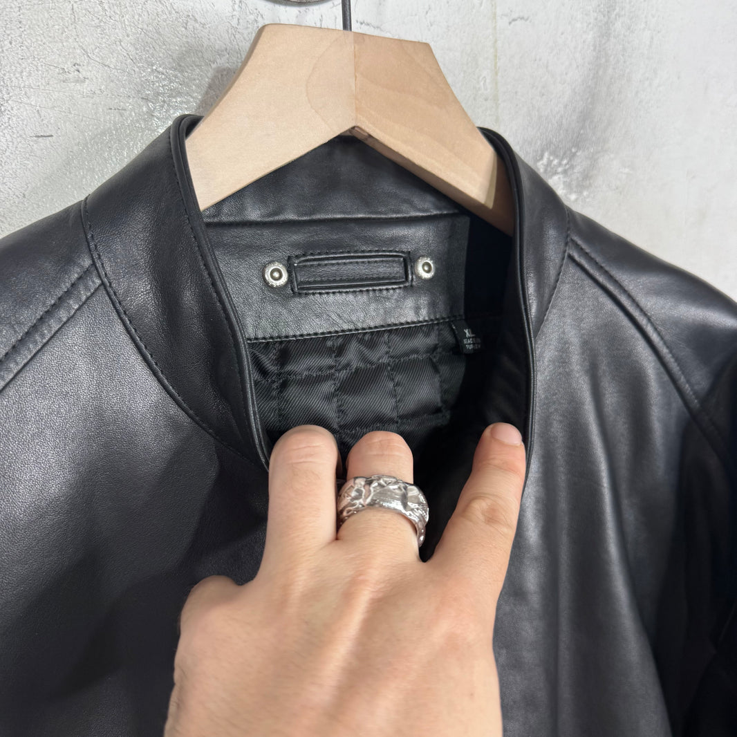 Stussy Leather Cafe Racer Jacket