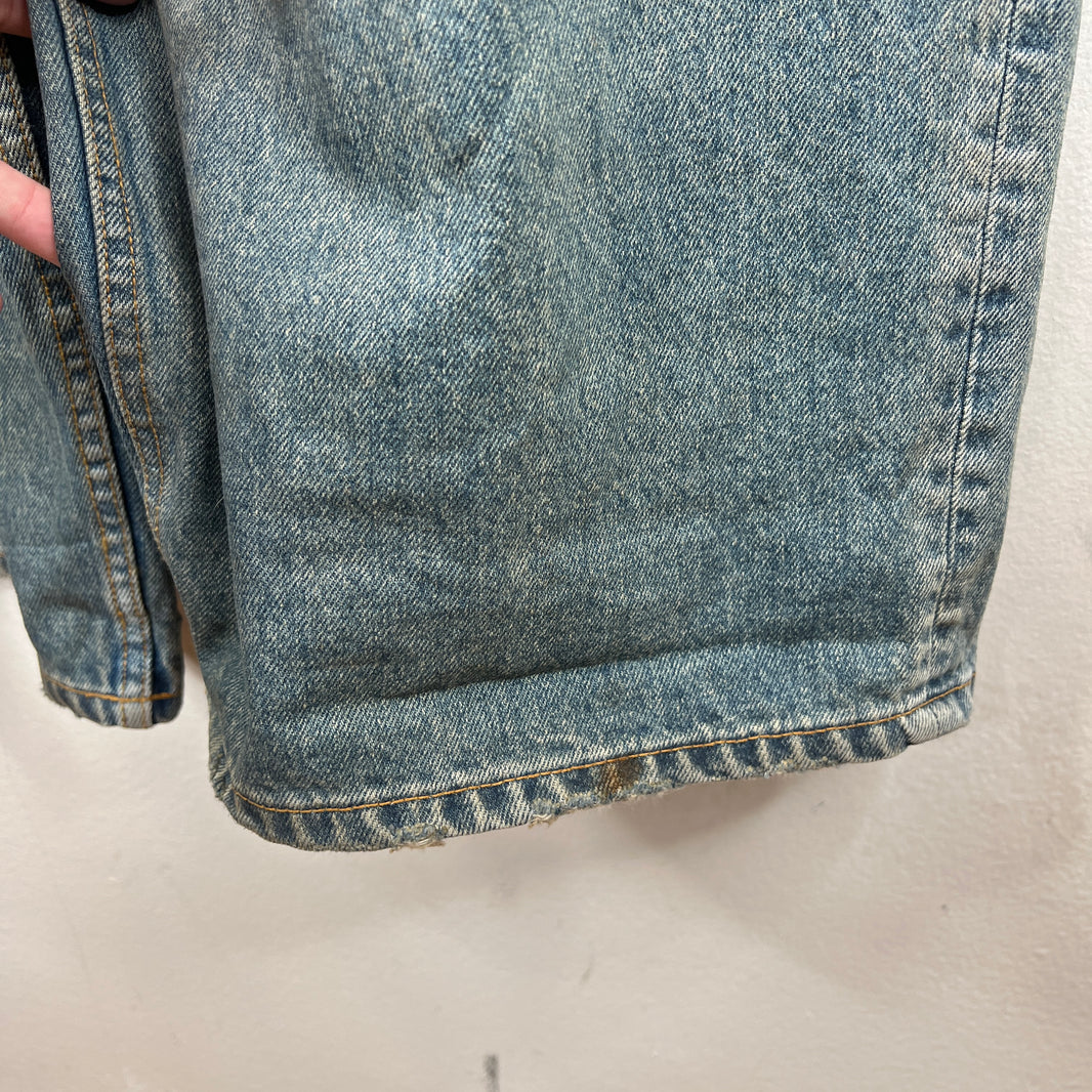Balenciaga Waxed Baggy Jeans