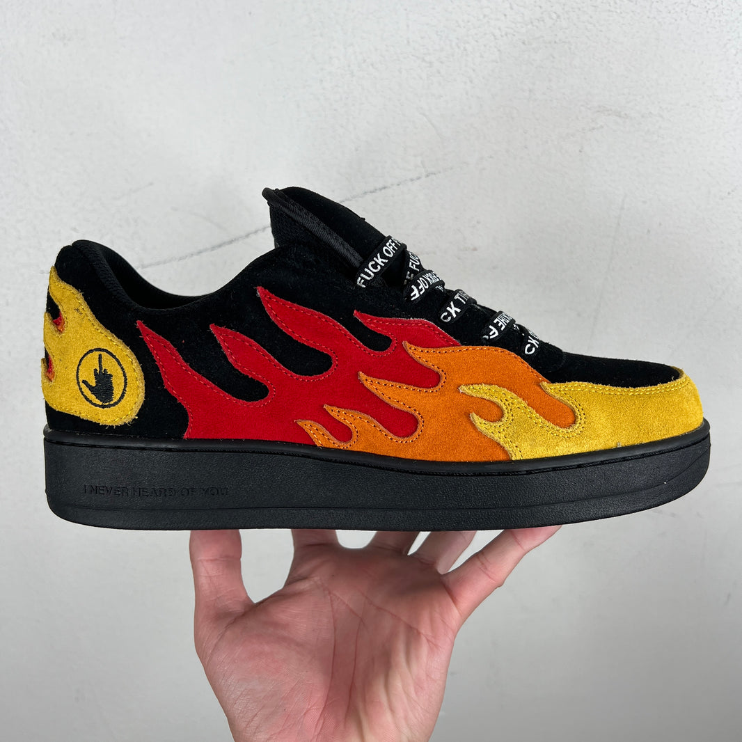 I Never Heard of You Flame Sample F*** Off Sneakers