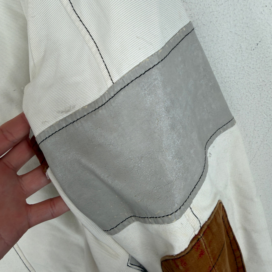 Armani Jeans Leather Split Biker Jacket