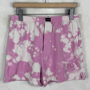 Balenciaga Pink Bleached Lounge Shorts