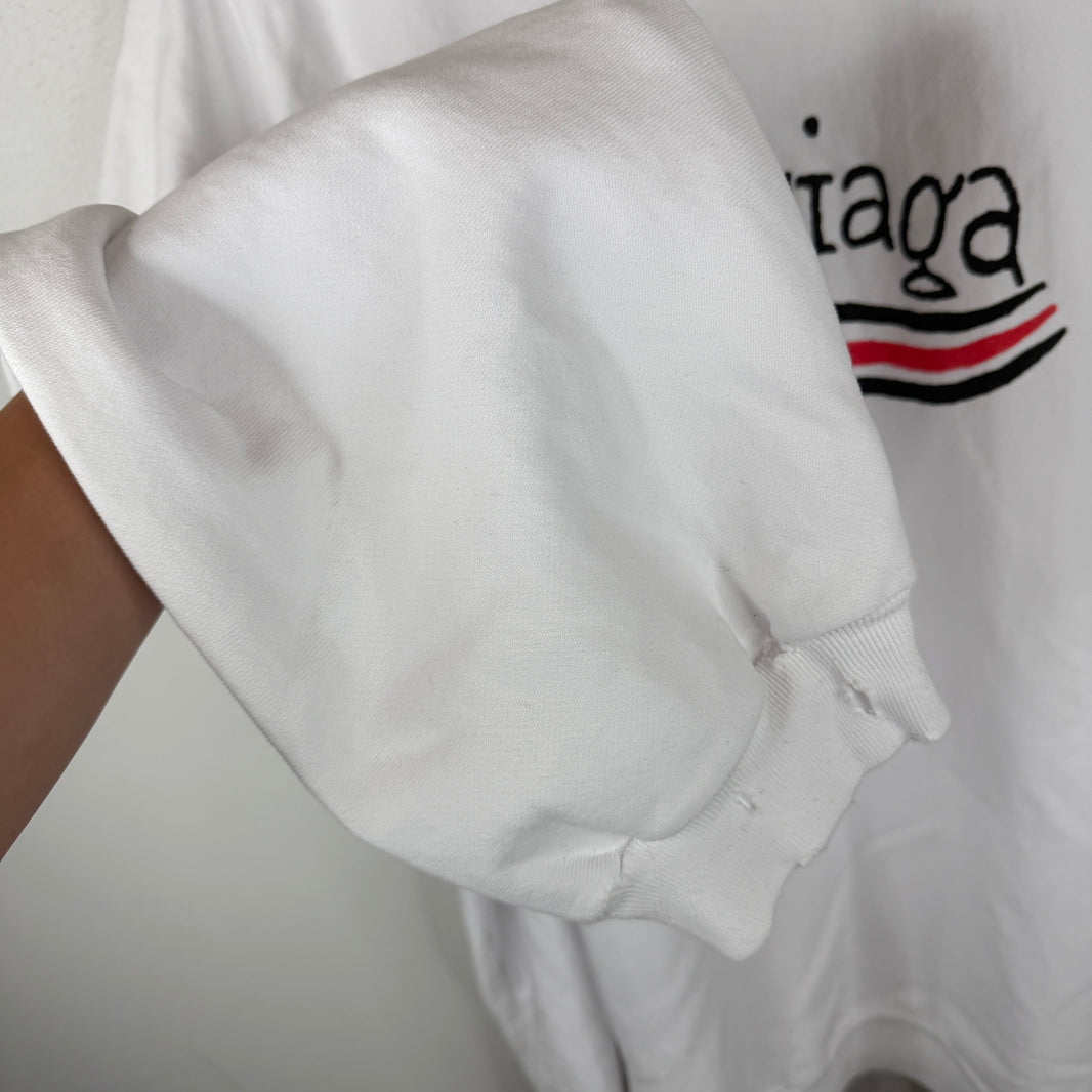 Balenciaga Drawn Logo Sample Crewneck