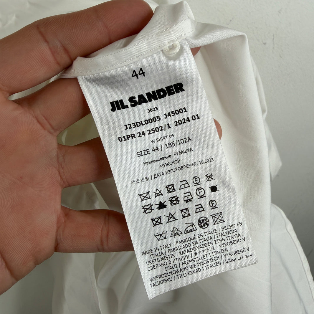 Jil Sander Wardrobe White Button Up LS Shirt