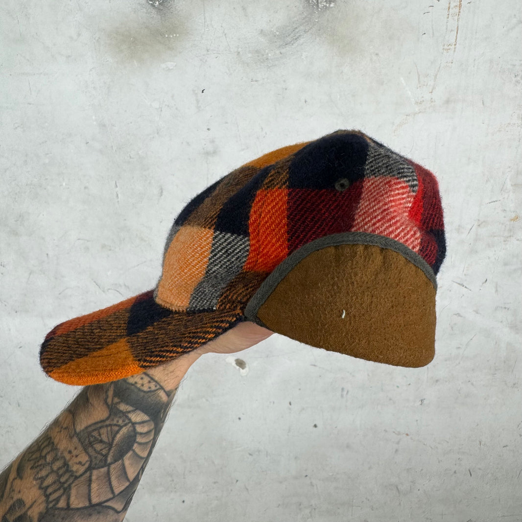 RRL Wool Plaid Earflap Hat