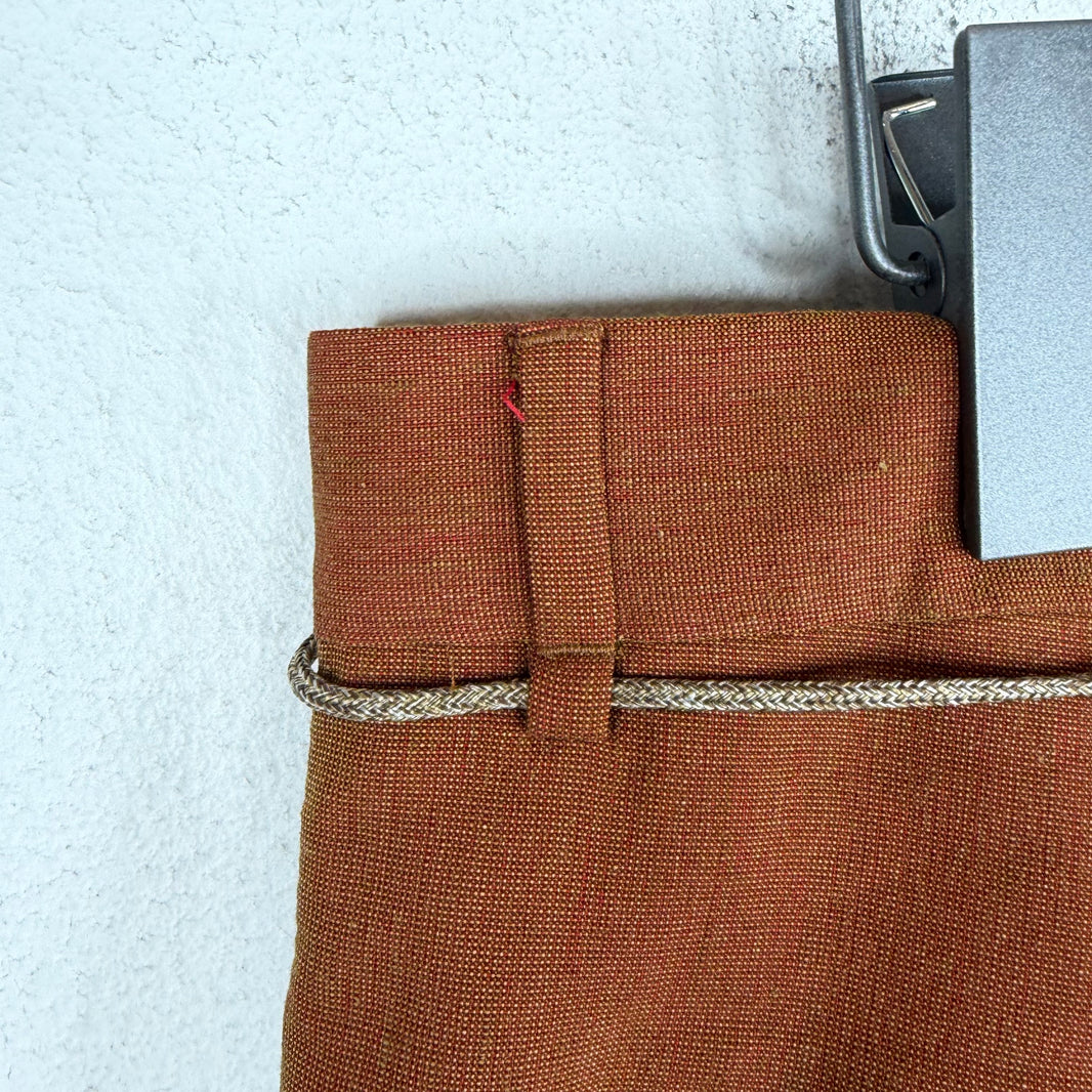 Acne Studios String Belt Burnt Orange Trousers