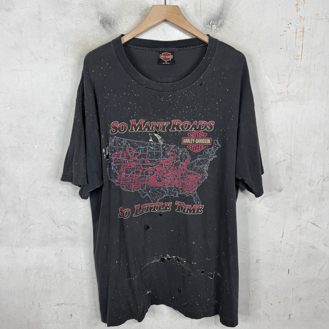 Vintage Smoked So Many Roads Harley T-Shirt