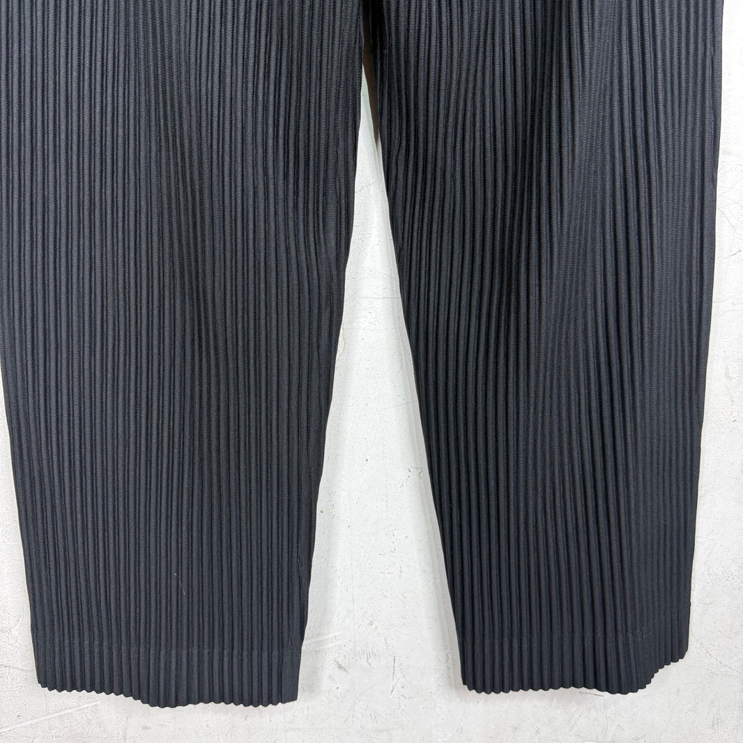 Issey Miyake Black Homme Plisse Trousers