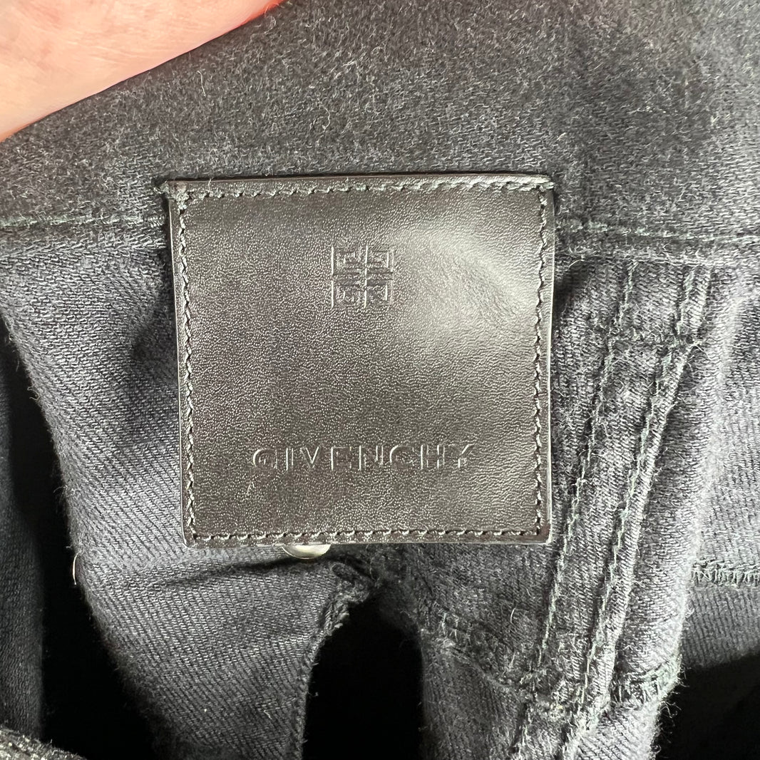 Givenchy Cracked Denim Jeans