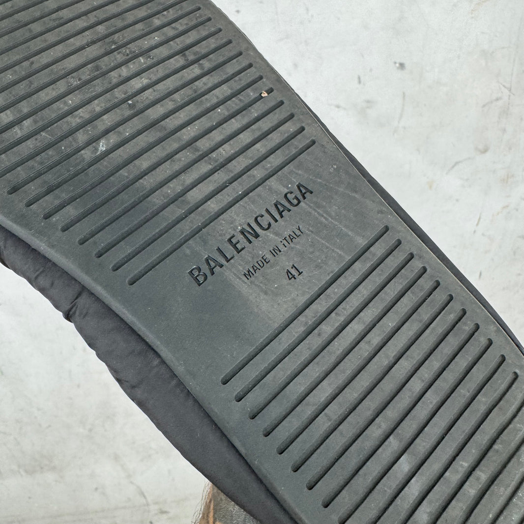 Balenciaga Padded Logo Mules