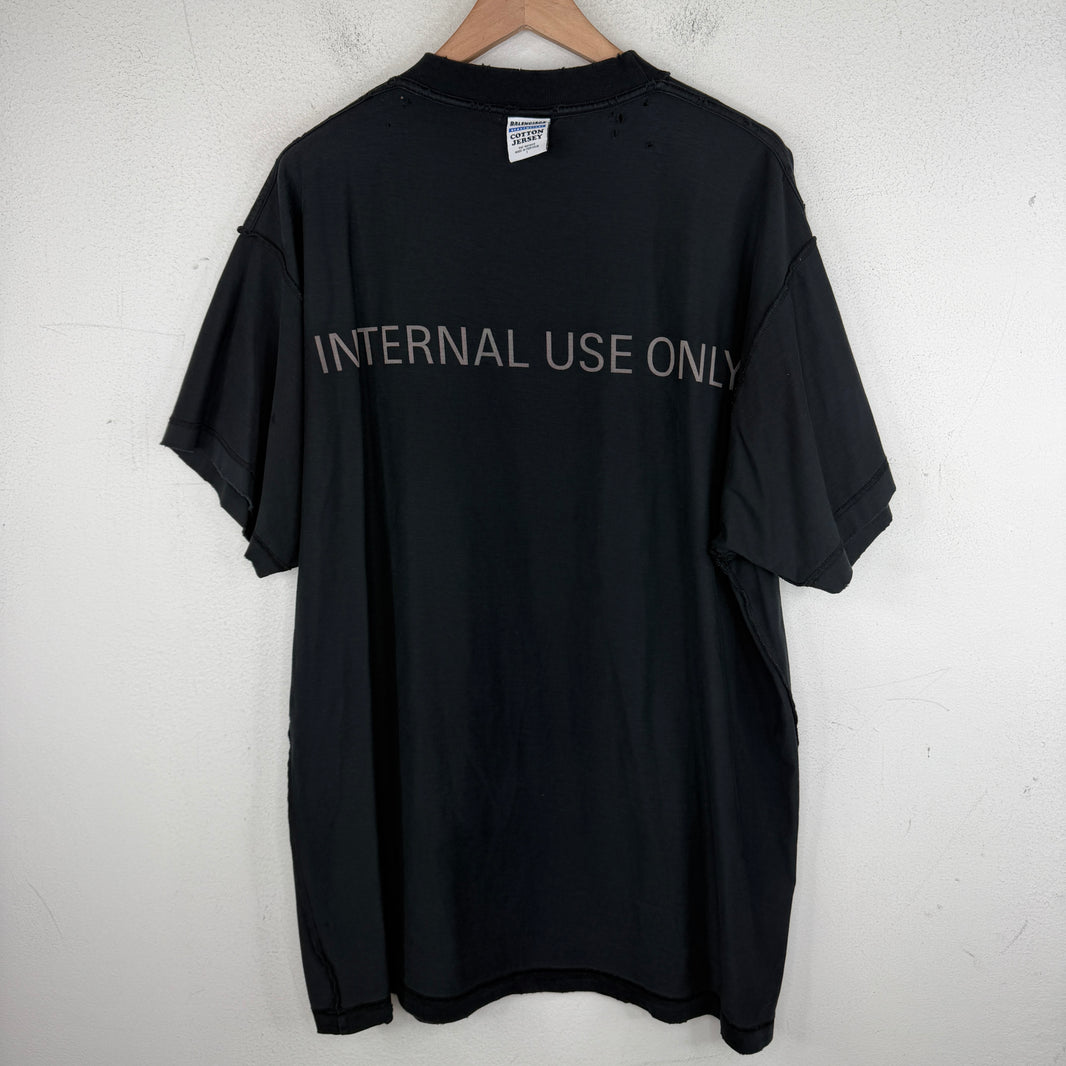Balenciaga Distressed For Internal Use T-Shirt