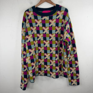 The Elder Statesman Checkerboard Sweater