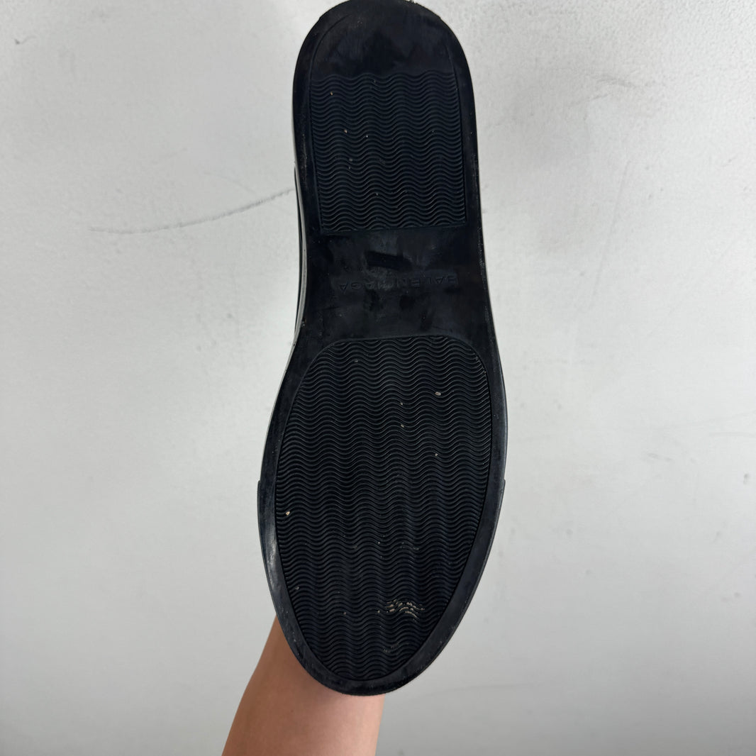 Balenciaga Cotes Pleated Black Sneakers