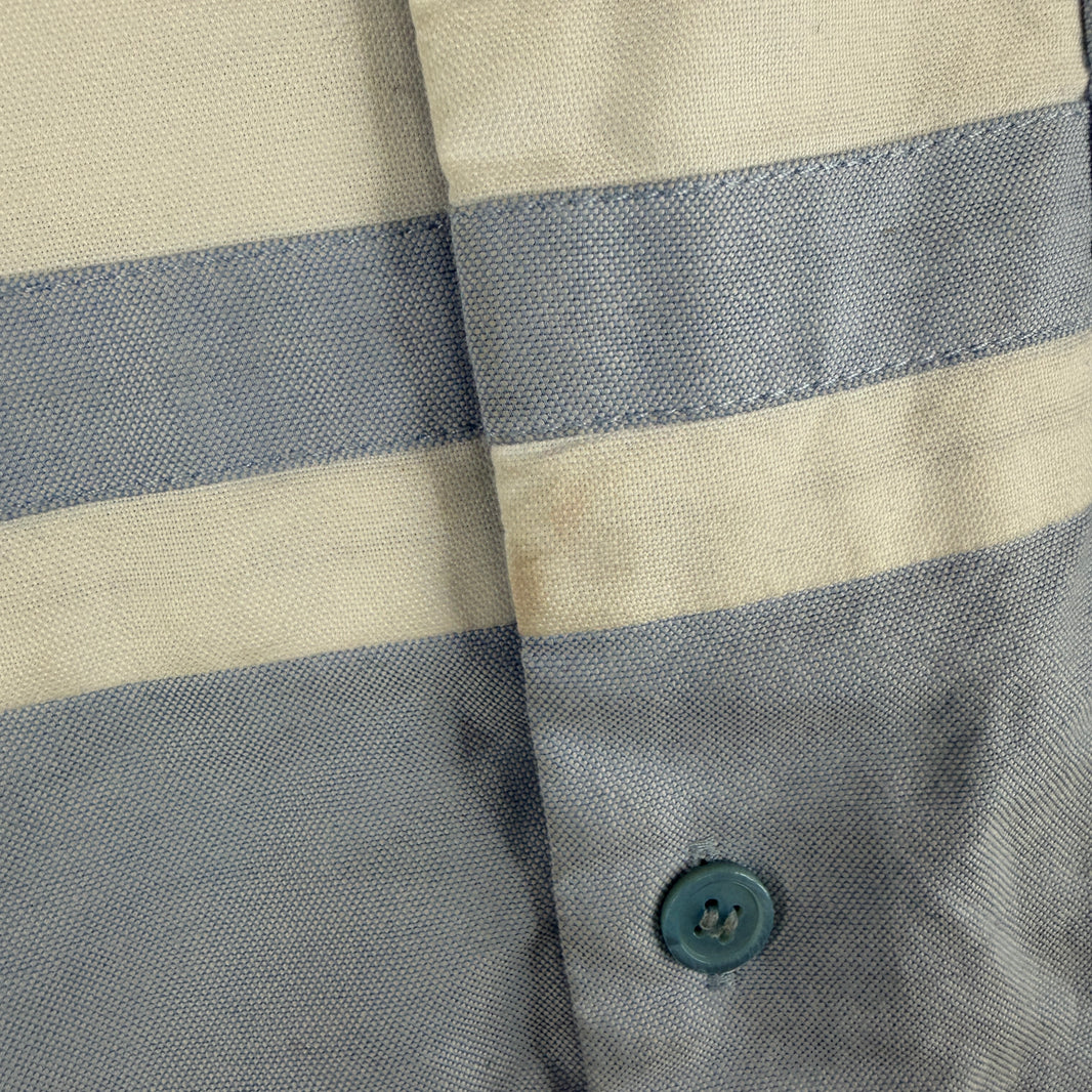 Marni Double Striped Blue Button Up LS Shirt