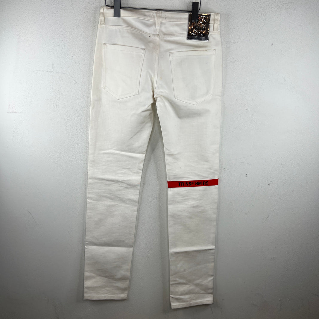 Raf Simons White Transformer Pants