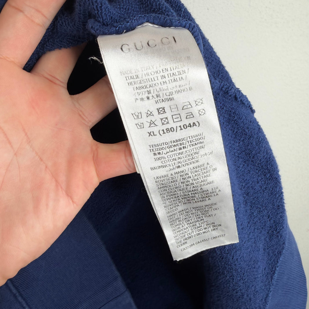 Gucci Blue GG Stripe Hoodie