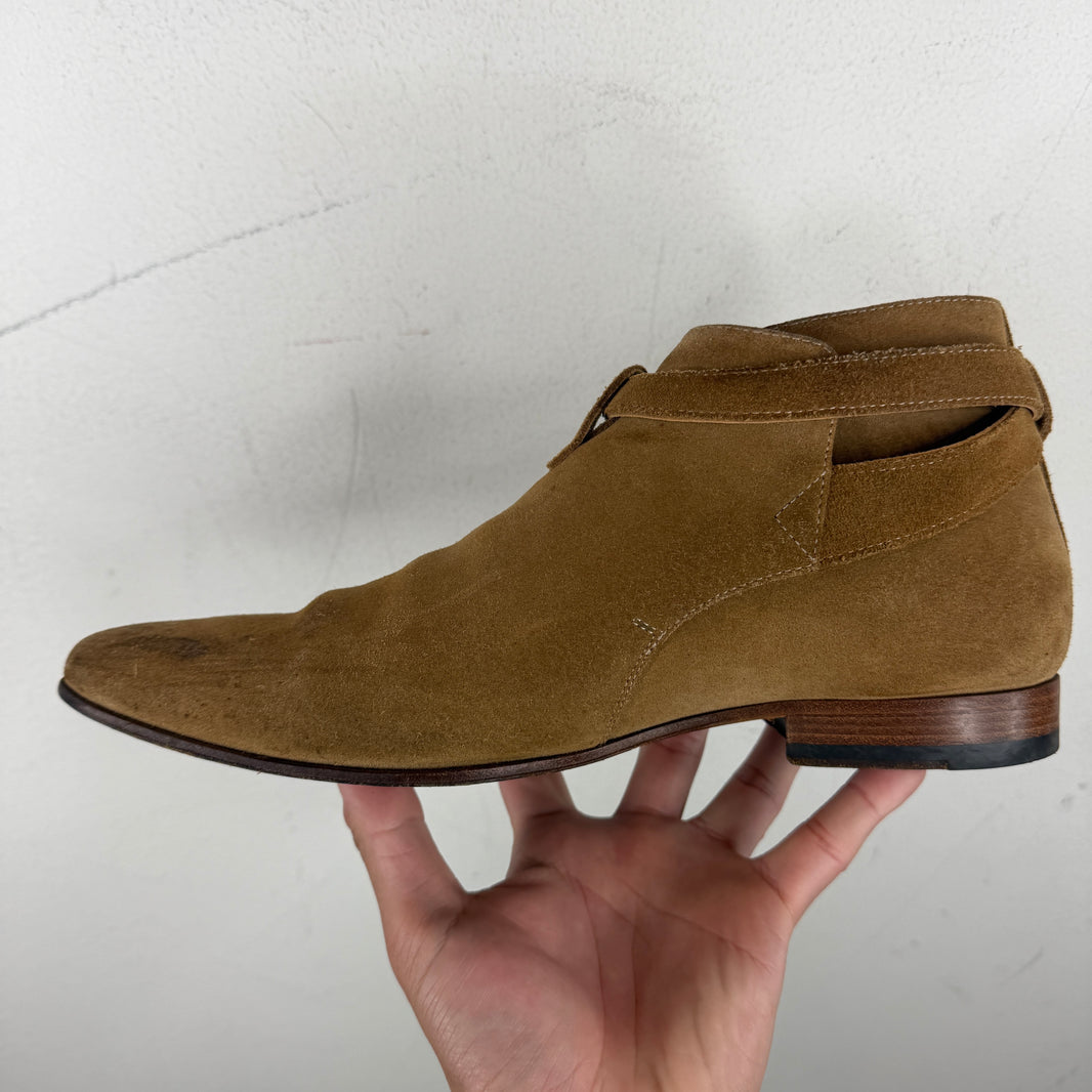 Saint Laurent Brown Jodhpur Boots