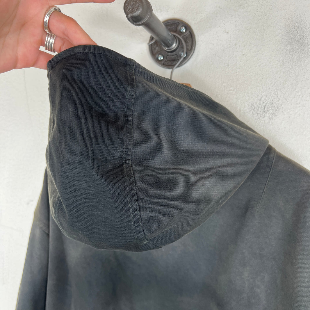 424 Black Double Crest Embellished Hoodie