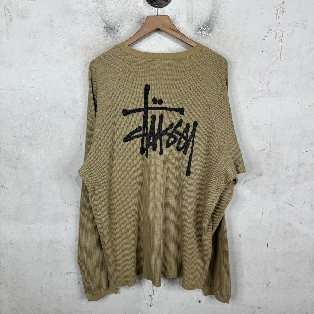 Stussy Beige Logo Thermal