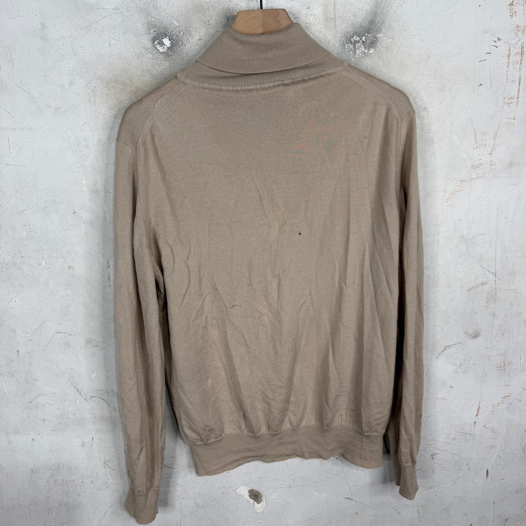 Brioni Beige Turtleneck Light Knit