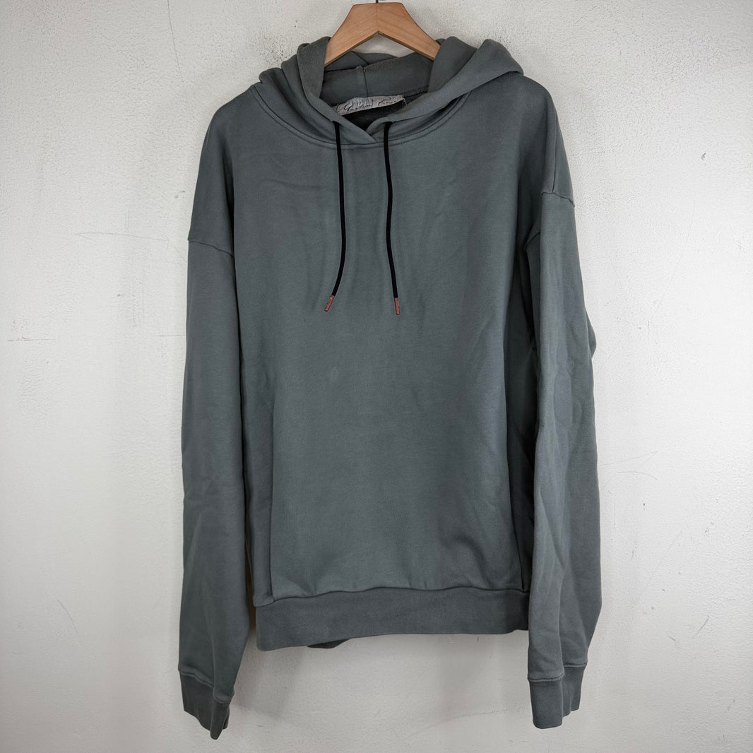 Martine Rose Gray Embroidered Back Logo Hoodie