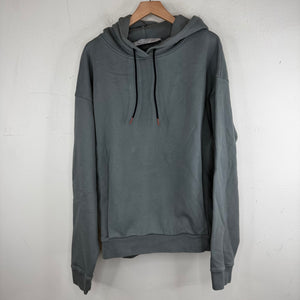 Martine Rose Gray Embroidered Back Logo Hoodie