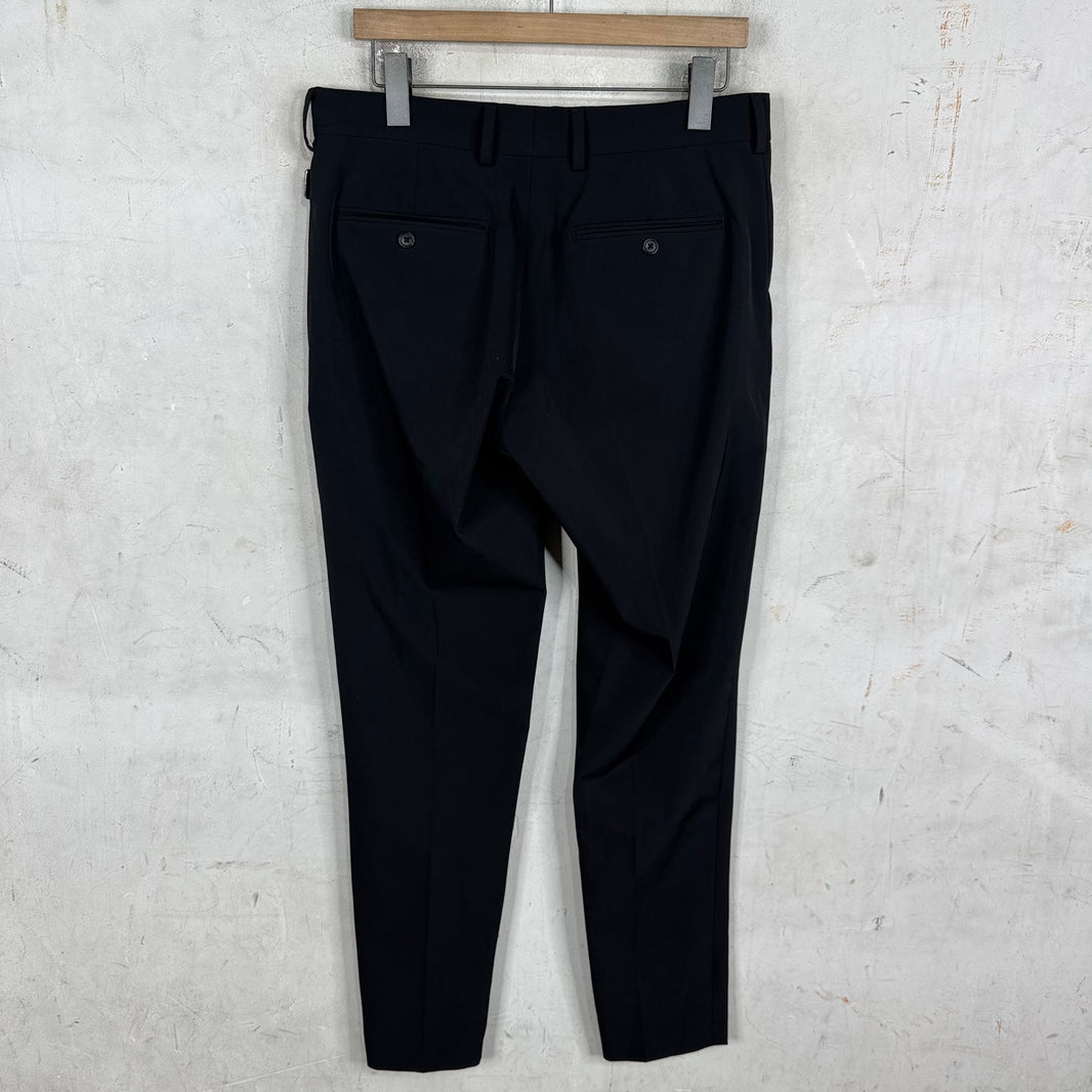 Prada Nylon Coated Zipper Trousers